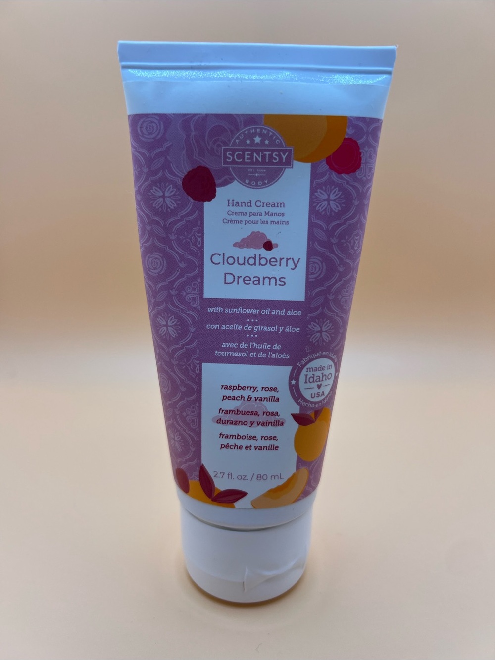 Scentsy NEW Cloudberry Dreams Retired Scent Hand Cream 2.7 Fl oz